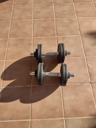 Mancuernas ajustables(2unidades 11kg cada una)