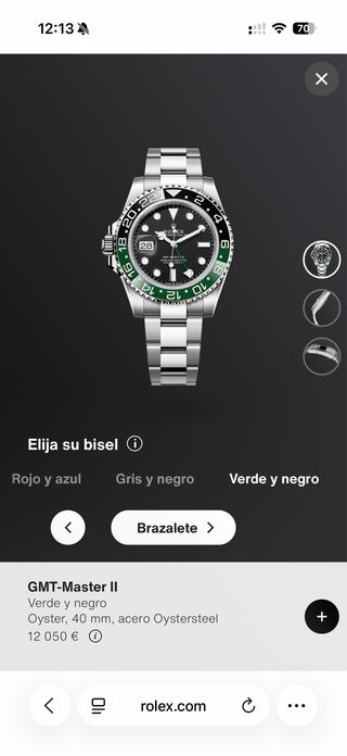 Rolex GMT-Master II Sprite Verde y negro
