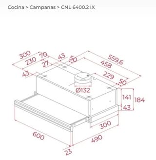 Campana extractora Teka - Falla 1 placa