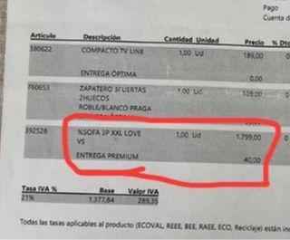 Sofá eléctrico de tela y terciopelo. Gris y beige.
