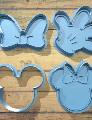 Set 4 Stampo Biscotti Minnie Mouse