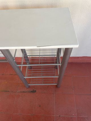 Mesa de Cocina Alta Estrecha