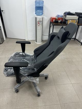 Silla Gaming Ergonómica Negra y Gris