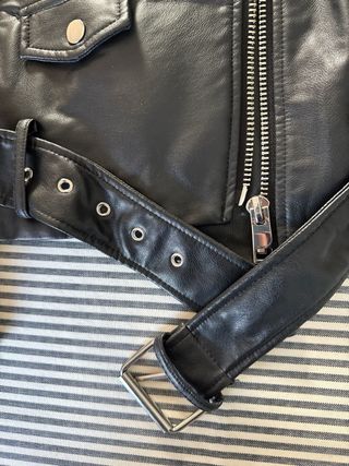 Chaqueta Zara Biker Negra Mujer