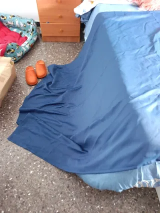 Cortine oscuranti blu, due pezzi