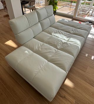 Divano Roma Divani&Divani Pelle Bianco