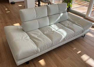 Divano Roma Divani&Divani Pelle Bianco