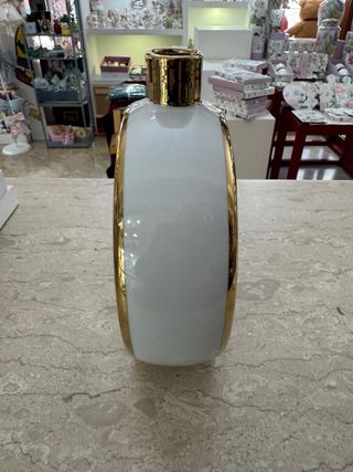 Vaso L'Infinito in porcellana e oro 25cm