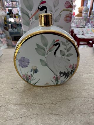 Vaso L'Infinito in porcellana e oro 25cm