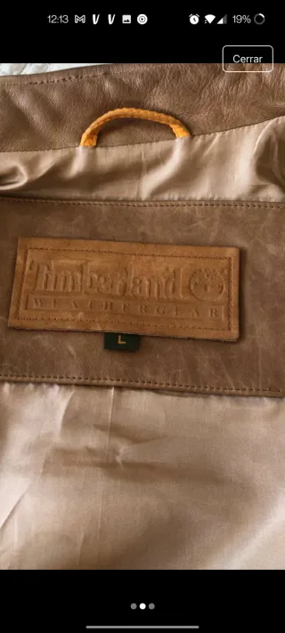 Cazadora Piel Timberland Hombre Talla L