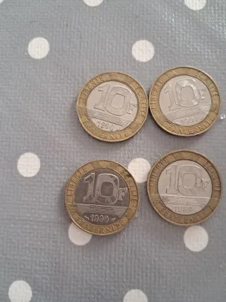 4 Monedas 10 Francos Franceses