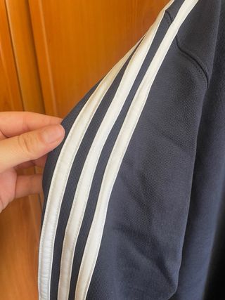 Chaqueta Adidas Azul Marino con Cremallera