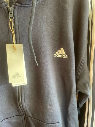 Chaqueta Adidas Azul Marino con Cremallera