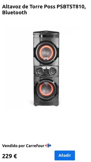 Altavoz Torre Poss PSBTST810 Bluetooth