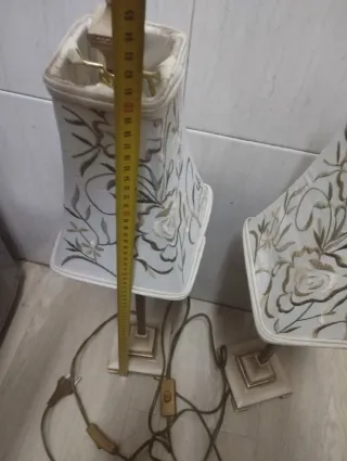 Juego de 2 lámparas de mesa decorativas