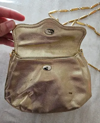 Borsa vintage anni 70 oro