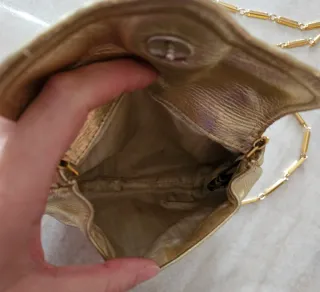 Borsa vintage anni 70 oro