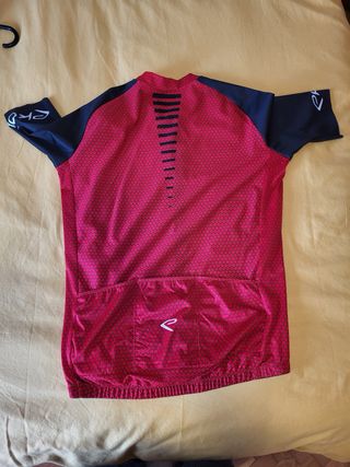 Maillot ciclismo Ekoï rojo y negro