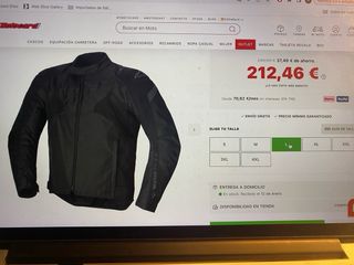 Chaqueta Moto Alpinestars T-JAWS T - L y Espaldera