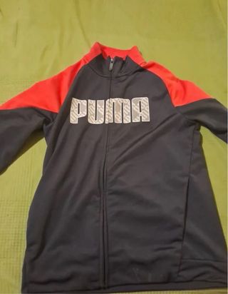 Chaqueta Puma Negra y Roja talla 13/14