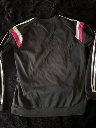 Sudadera Real Madrid Adidas Negra Rosa