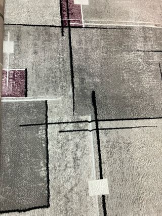 Alfombra 160x230 Gris y Morado