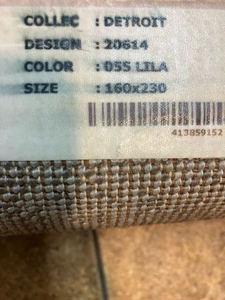 Alfombra 160x230 Gris y Morado