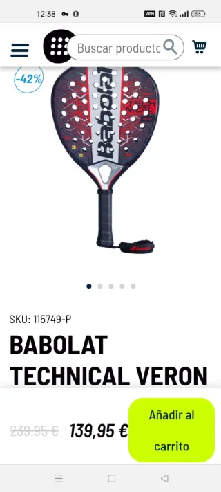 Pala pádel Babolat Technical Veron 2025