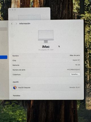iMac M1 24 16GB RAM 512GB SSD Plata