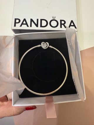 Pulsera Pandora Corazón Plata Nueva