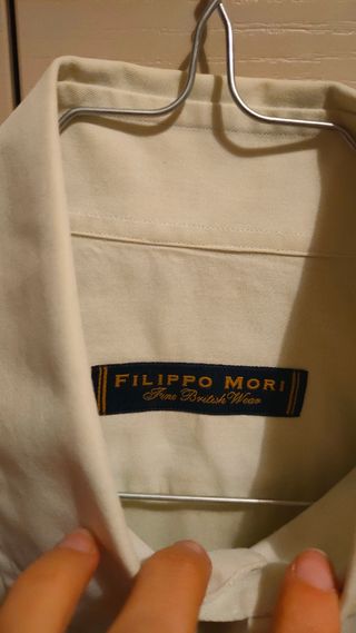 Camicia Filippo Mori Beige Uomo