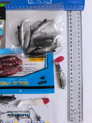 Señuelos vinilos pesca spinning depredadores