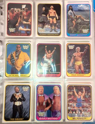Carte WWF Wrestling Merlin 1991 Set Completo