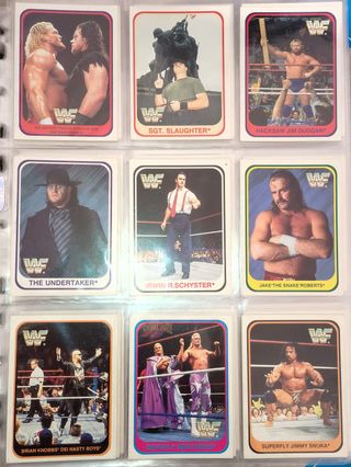 Carte WWF Wrestling Merlin 1991 Set Completo