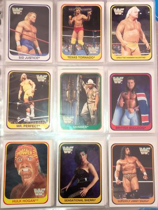 Carte WWF Wrestling Merlin 1991 Set Completo