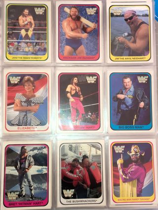Carte WWF Wrestling Merlin 1991 Set Completo