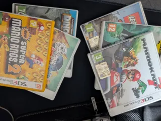 Nintendo 3DS Nera + 6 Giochi + Scatola