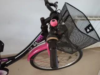 Bicicleta Junior 24 Negra y Rosa