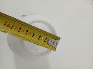 Paralume Lampada Vetro Opalino Decorato