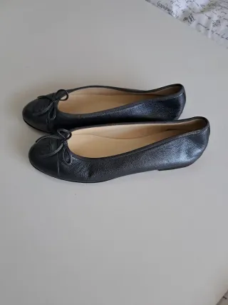 Bailarinas Chanel Gris azulado