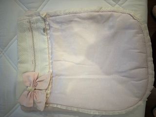 Saco para silla de bebé rosa