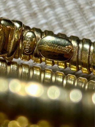 Pulsera Serpiente Oro Rigida Aristocrazy 2 vueltas