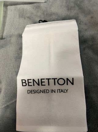 Bolso Benetton Beige y Plateado