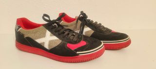Zapatillas Munich G3 Negras y Rojas