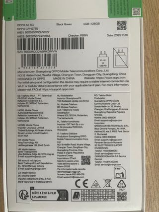 OPPO A5 5G Nuevo y Precintado