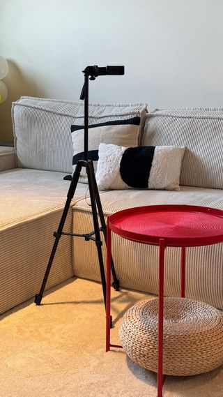 Pouf rotondo in rattan naturale