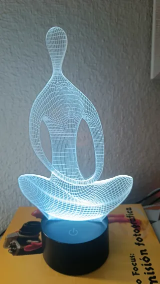 Lámpara 3D Yoga/Meditación multicolor