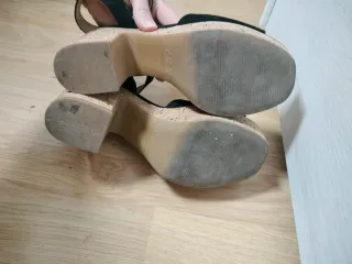 Tacones negros plataforma