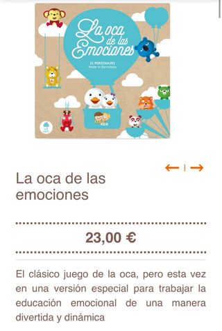 La Oca de las Emociones. juego de mesa