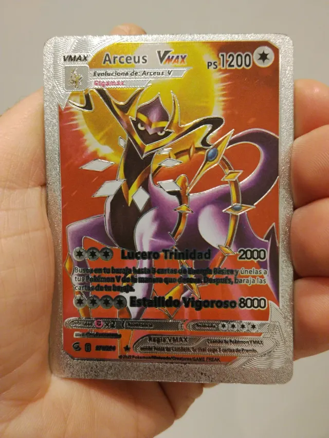 Carta Pokmon Arceus VMAX PS 1200 de segunda mano por 3 EUR en Alicante/Alacant en WALLAPOP Carta Pokmon Arceus VMAX PS 1200 de segunda mano por 3 EUR en Alicante/Alacant en WALLAPOP